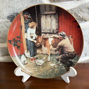 Norman Rockwell "The County Agent" 1948 vintage decorative plate